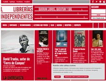 Tablet Screenshot of libreriasindependientes.com